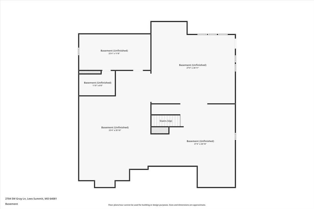 2704 SW Gray Ln, Lees Summit, MO 64081 - room layout