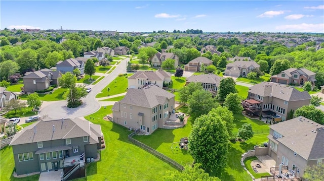 2704 SW Gray Ln, Lees Summit, MO 64081 - aerial perspective of suburban area