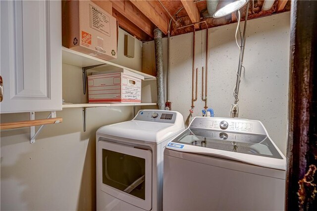 laundry room with laundry area and washer and clothes dryer