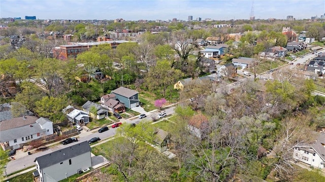 4331 Virginia Ave, Kansas City, MO 64110 - aerial view of property's location with nearby suburban area