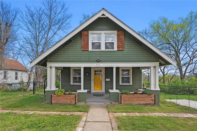 4331 Virginia Ave, Kansas City, MO 64110 - view of front of property featuring covered porch