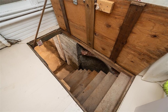 view of stairs