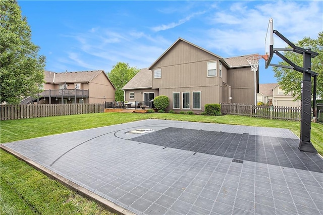 view of basketball court with basketball court