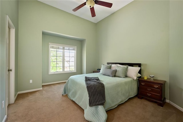 7419 Constance St, Shawnee, KS 66216 - bedroom featuring carpet, baseboards, and ceiling fan