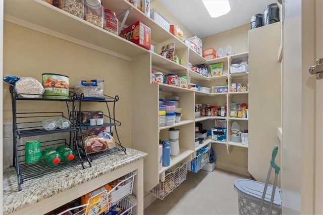 view of pantry
