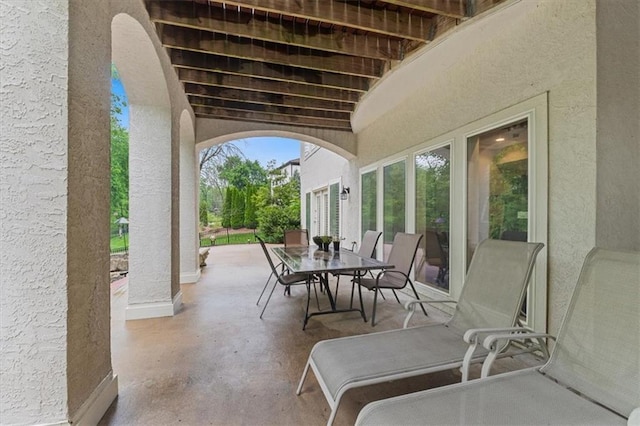 view of patio / terrace with outdoor dining space