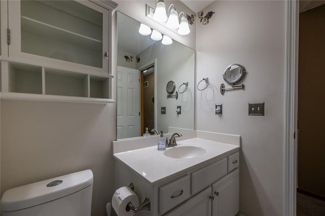 3616 Anchor Ct, Blue Springs, MO 64015 - half bathroom featuring toilet and vanity