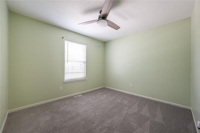 3616 Anchor Ct, Blue Springs, MO 64015 - carpeted spare room featuring a textured ceiling and ceiling fan