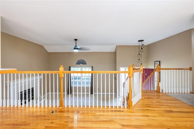 3616 Anchor Ct, Blue Springs, MO 64015 - corridor featuring an upstairs landing and wood finished floors
