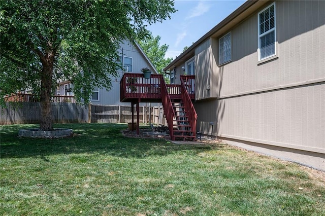 3616 Anchor Ct, Blue Springs, MO 64015 - rear view of house with stairway and a deck