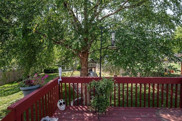 3616 Anchor Ct, Blue Springs, MO 64015 - view of wooden deck
