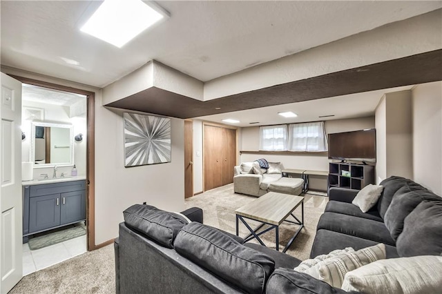 4328 S Brentwood St, Independence, MO 64055 - living area featuring light colored carpet