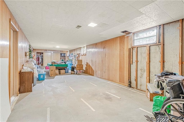 8739 Lafayette Ave, Kansas City, KS 66109 - basement featuring wood walls