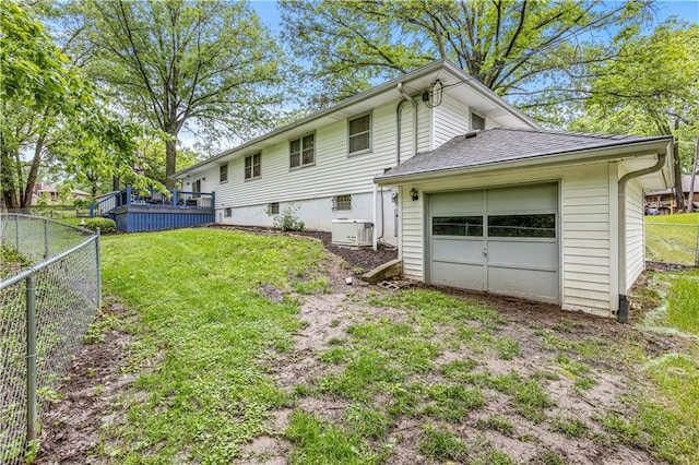 8739 Lafayette Ave, Kansas City, KS 66109 - back of property with a shingled roof