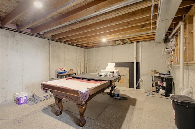 5912 NE Hidden Valley Dr, Lees Summit, MO 64064 - recreation room with billiards table