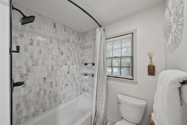 606 W Red Bridge Rd, Kansas City, MO 64114 - full bathroom featuring shower / bath combo and toilet
