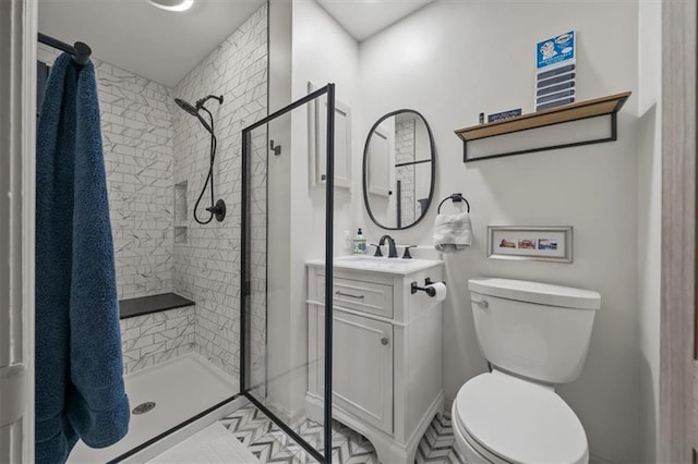 606 W Red Bridge Rd, Kansas City, MO 64114 - full bathroom with vanity and tiled shower