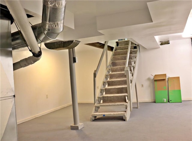 3417 Jackson Ave, Kansas City, MO 64128 - finished basement with baseboards and stairs