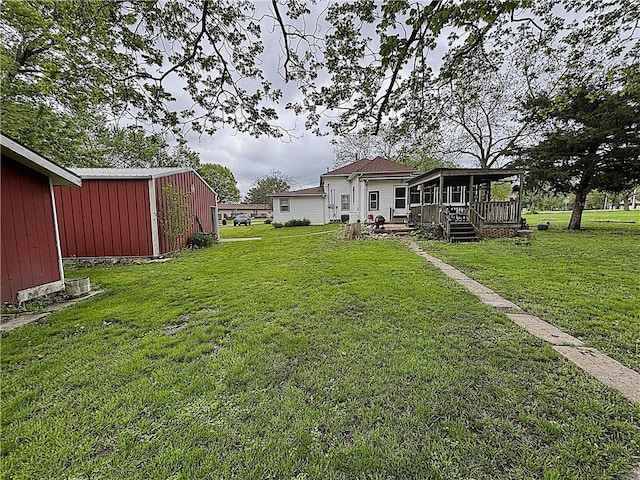 109 S State Route F, Garden City, MO 64747 - view of yard featuring an outbuilding and a pole building
