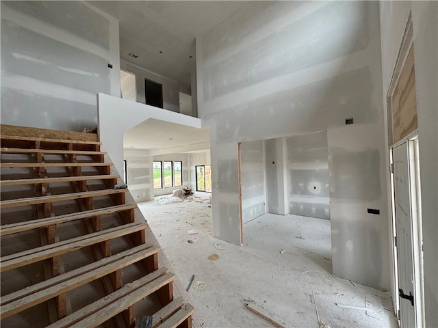 13610 NE 114th Pl, Kearney, MO 64060 - stairs with a towering ceiling