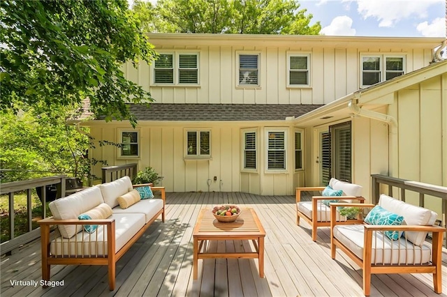 11801 Avila Dr, Kansas City, MO 64114 - deck with an outdoor hangout area