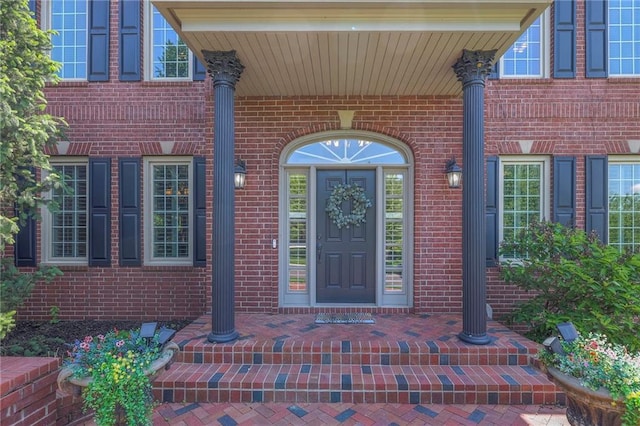 5701 W 148th Pl, Overland Park, KS 66223 - doorway to property with brick siding