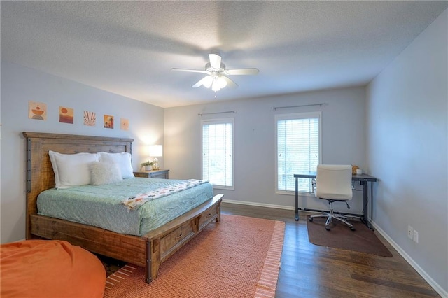 5701 W 148th Pl, Overland Park, KS 66223 - bedroom with wood finished floors and ceiling fan