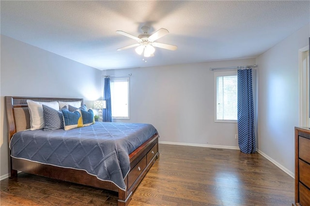 5701 W 148th Pl, Overland Park, KS 66223 - bedroom featuring dark wood-type flooring and ceiling fan