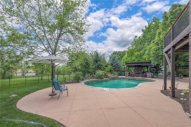 5701 W 148th Pl, Overland Park, KS 66223 - view of swimming pool featuring a patio and a pergola