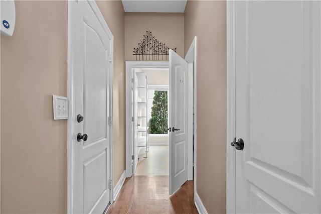 7406 W 145th Ter, Overland Park, KS 66223 - corridor with wood finished floors and baseboards