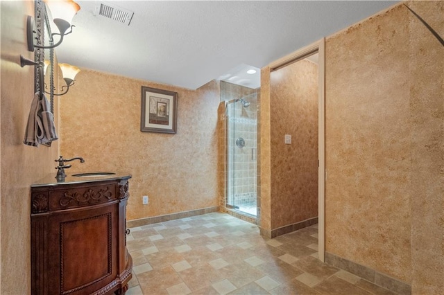 7406 W 145th Ter, Overland Park, KS 66223 - full bathroom featuring tiled shower, vanity, and baseboards