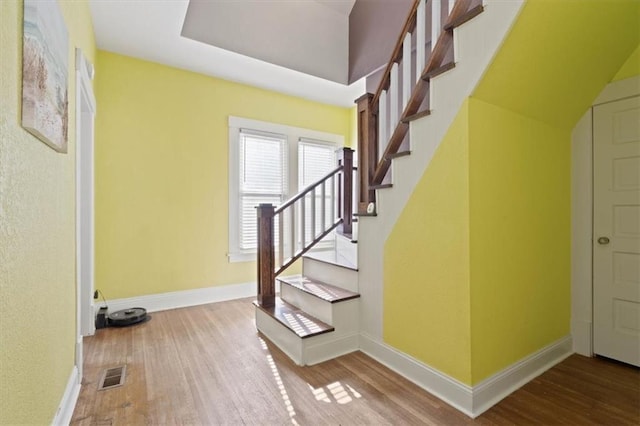 2717 Faraon St, Saint Joseph, MO 64501 - stairway with wood finished floors and baseboards