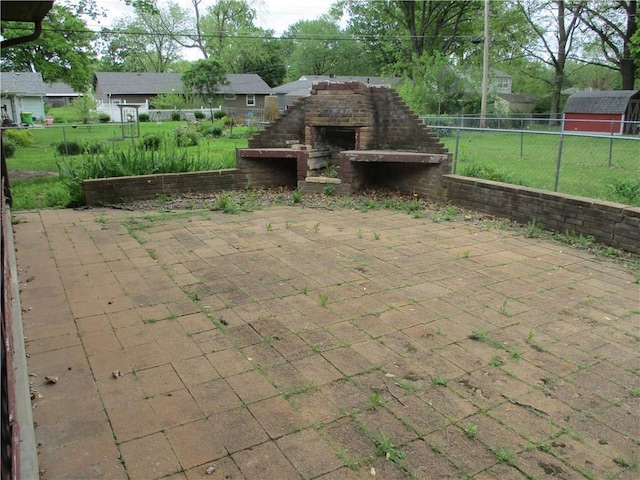 view of patio / terrace with fence