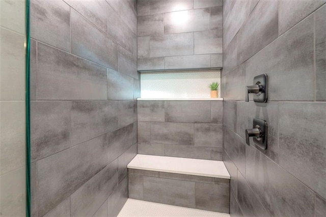 16553 S Stagecoach St, Olathe, KS 66062 - bathroom featuring a tile shower