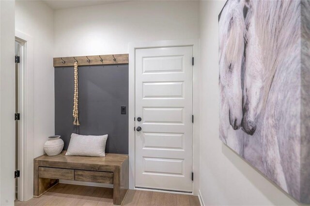 16567 S Stagecoach St, Olathe, KS 66062 - mudroom featuring wood finished floors