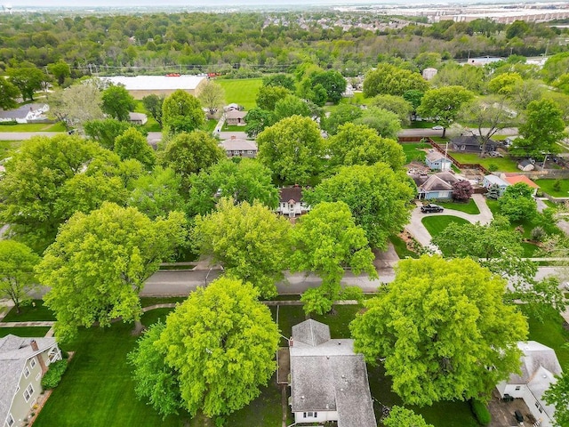 bird's eye view featuring a residential view