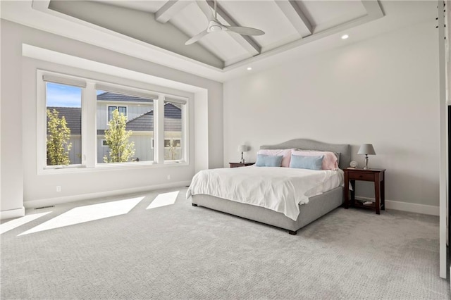 11201 W 169th St, Overland Park, KS 66221 - carpeted bedroom with baseboards, recessed lighting, and ceiling fan