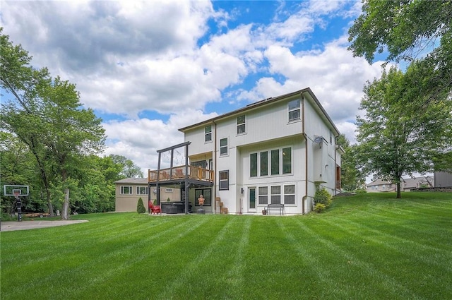 3536 SW Dana Ave E, Lees Summit, MO 64082 - back of property featuring a lawn