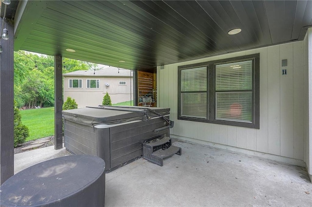 3536 SW Dana Ave E, Lees Summit, MO 64082 - view of patio / terrace featuring a hot tub