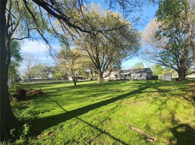 26335 W 321st Ter, Paola, KS 66071 - view of green lawn with a shed
