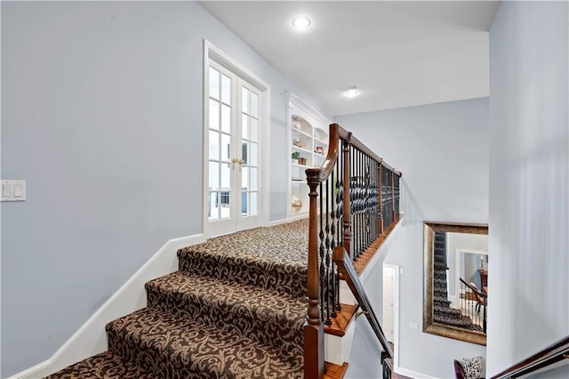14575 Granada Cir, Leawood, KS 66224 - stairs with recessed lighting