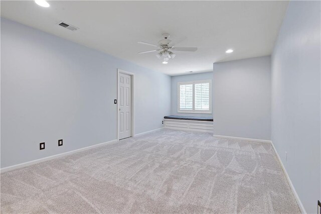 14575 Granada Cir, Leawood, KS 66224 - carpeted spare room with a ceiling fan and recessed lighting