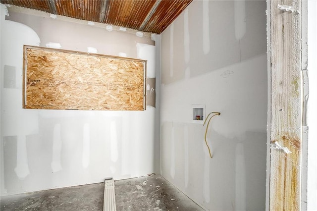 4904 Grandview Rd, Kansas City, MO 64137 - bathroom featuring wood ceiling