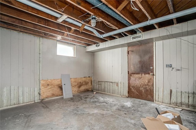 4904 Grandview Rd, Kansas City, MO 64137 - basement with visible vents
