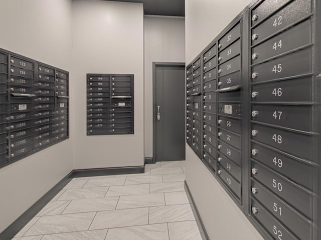 view of community featuring mail area