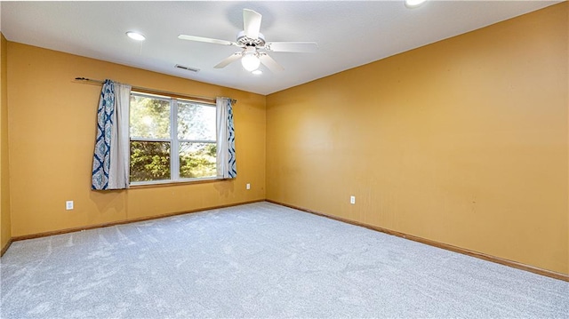 18200 E 191st St, Pleasant Hill, MO 64080 - empty room with carpet floors, ceiling fan, baseboards, and recessed lighting