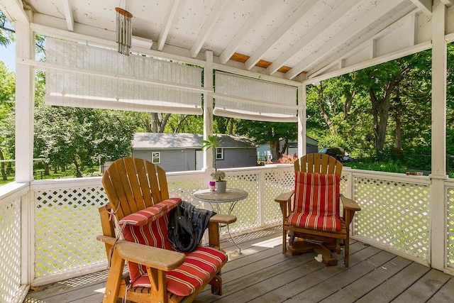 2312 Maple Ave, Leavenworth, KS 66048 - view of wooden deck