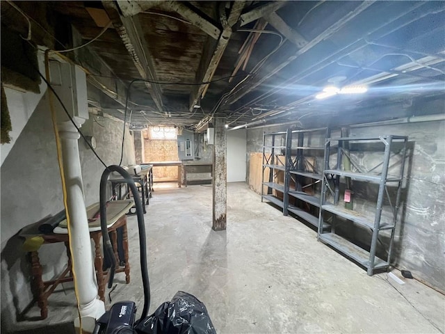 2312 Maple Ave, Leavenworth, KS 66048 - below grade area featuring electric panel