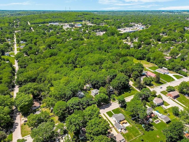 2312 Maple Ave, Leavenworth, KS 66048 - bird's eye view of a heavily wooded area