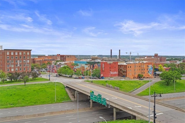 exterior space with a city view